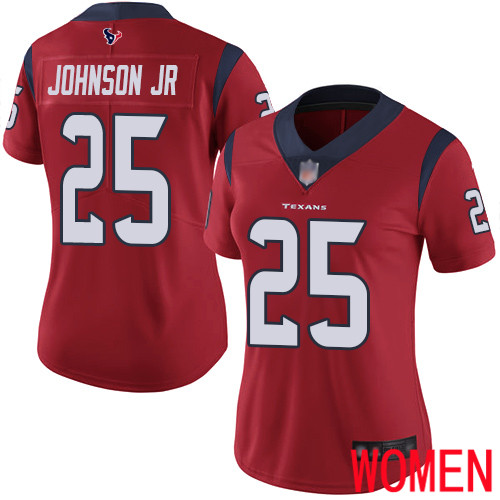 Houston Texans Limited Red Women Duke Johnson Jr Alternate Jersey NFL Football #25 Vapor Untouchable->houston texans->NFL Jersey
